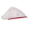 Палатка NATUREHIKE CLOUD UP 2 20D NH17T001-T двухместная с ковриком, серая 6927595724668