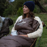 Спальный мешок NATUREHIKE U SERIES U350 двойной хлопок осень-зима молния слева Brown 6927595767221BL